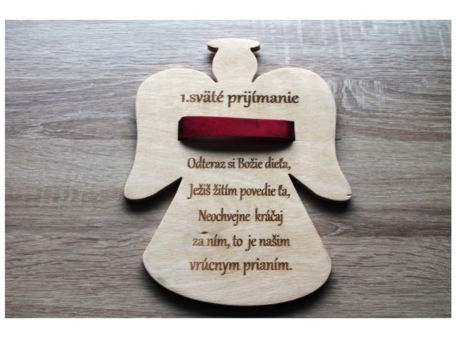 Anjel peňaženka + gravírovanie