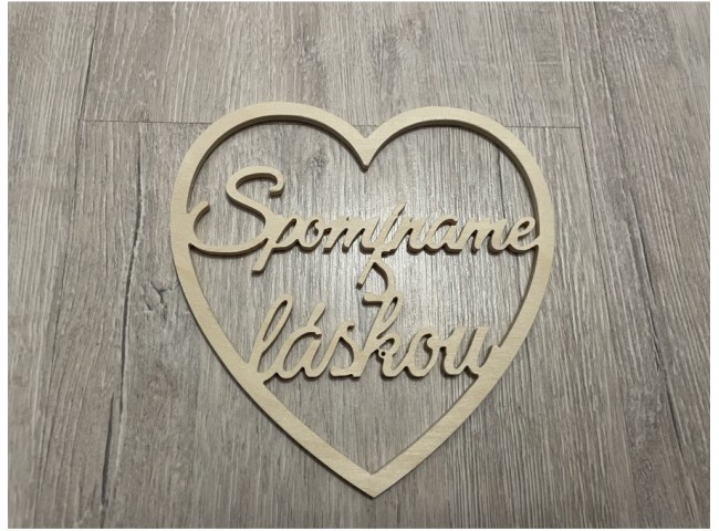 Srdiečko spominame s láskou
